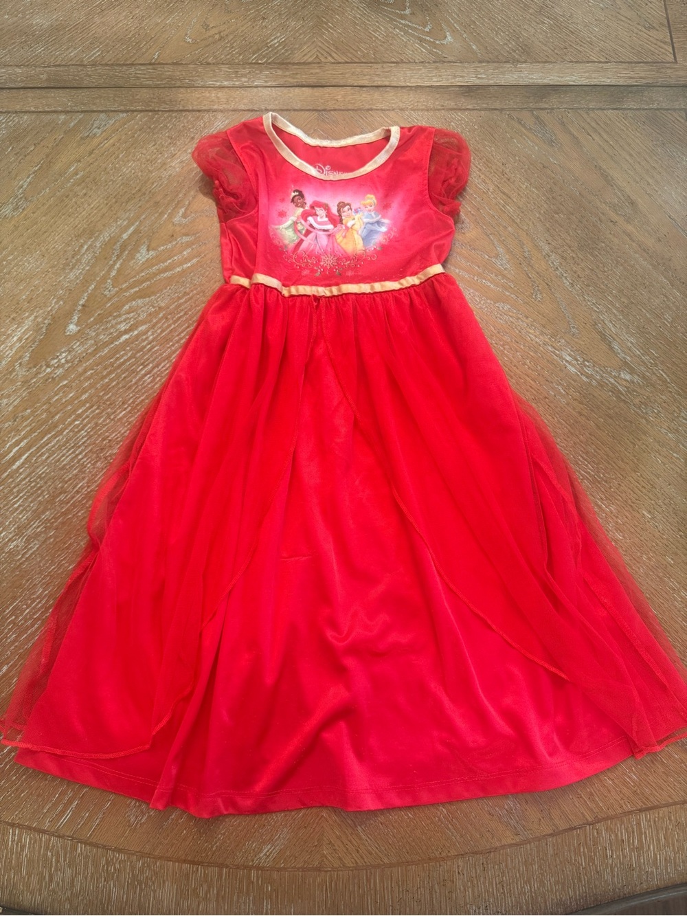 Girls' Red Princess Nightgown Disney